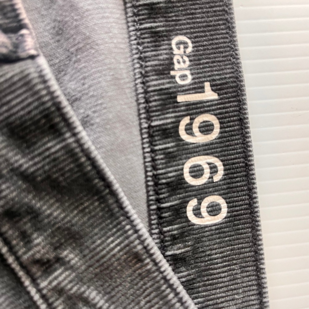 Gap 1969 Always Skinny Corduroy Pants Charcoal Gray Size 29r Womens - Picture 4 of 8